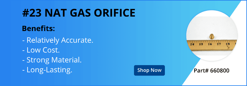 23 nat gas orifice for nordyne part 660800