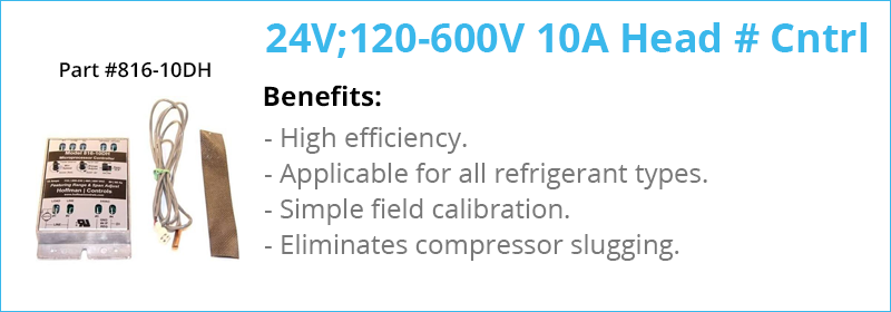 24v 120 600v 10a head cntrl for hoffman controls part 816 10dh