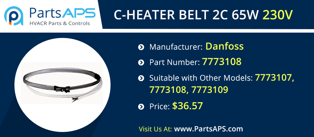C-HEATER BELT 4C 75W 230V For Danfoss Part# 7773108