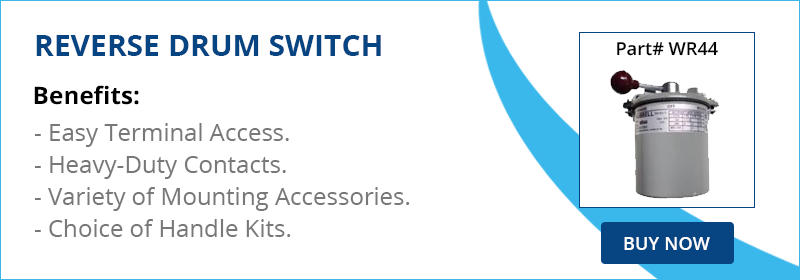 reverse drum switch for hubbell industrial controls part wr44