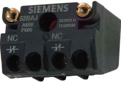 Picture of CONTACTOR BLOCK N/C For Siemens Industrial Controls Part# 52BAJ