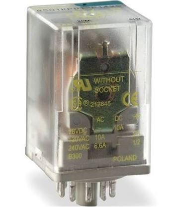 Picture of Relay 2CO Cycle Pin Coil 10A  For Schneider Electric-Square D Part# 8501KPR12V20