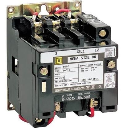 Picture of 110-120V 3pole CONTACTOR 27A For Schneider Electric-Square D Part# 8502SCO2V02S