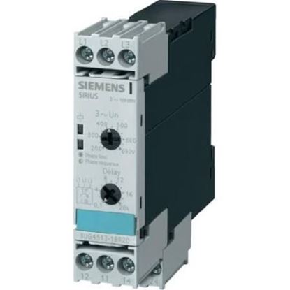 Picture of 3PH VOLTAGE MONITOR For Siemens Industrial Controls Part# 3UG4513-1BR20