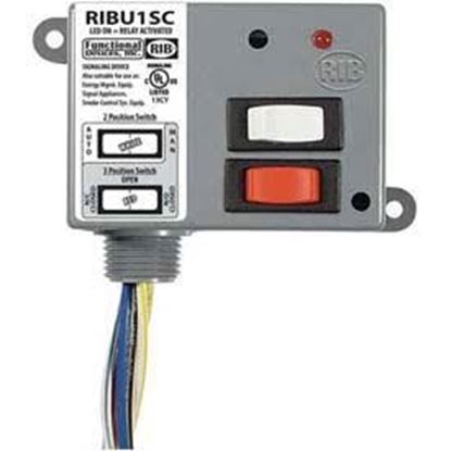 Picture of EnclsdRelay10ampSPDT+override For Functional Devices Part# RIBU1SC