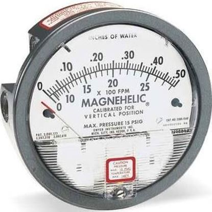 Picture of 0/.25" Magnehelic Diff. # Gage For Dwyer Instruments Part# 2000-00