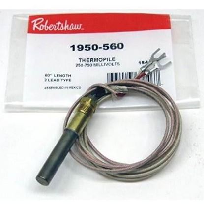 Picture of THERMOPILE,2-LEAD,60" 750mv For Robertshaw Part# 1950-560