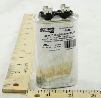 Picture of 25MFD 370V Oval Run Capacitor For MARS Part# 12915