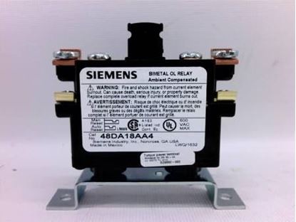 Picture of OVERLOAD RELAY For Siemens Industrial Controls Part# 48JA38AA4