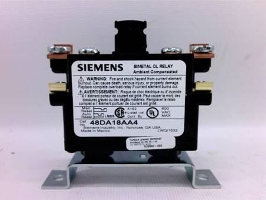 Picture of OVERLOAD RELAY For Siemens Industrial Controls Part# 48JA38AA4