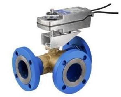 Picture of 2.5" 3-Way Ball Valve W/Act For Johnson Controls Part# VG18A5GT+92NGGA