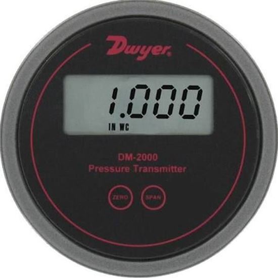 Picture of 0-2"wc PRESSURE TRANSMTR W/LCD For Dwyer Instruments Part# DM-2005-LCD