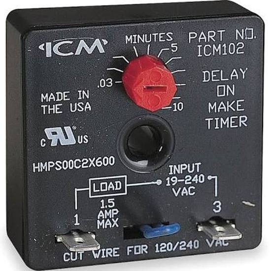 Picture of .1-600secDelayOnMakeTimer For ICM Controls Part# ICM102