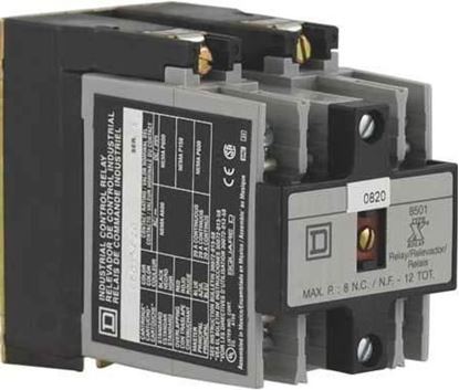 Picture of 120V 10A 2 Contact Cntrl Relay For Schneider Electric-Square D Part# 8501XO20V02