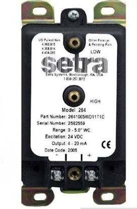 Picture of PressTrans 0-2.5"wc 0-5vdc For Setra Part# 26412R5WD2DA1C