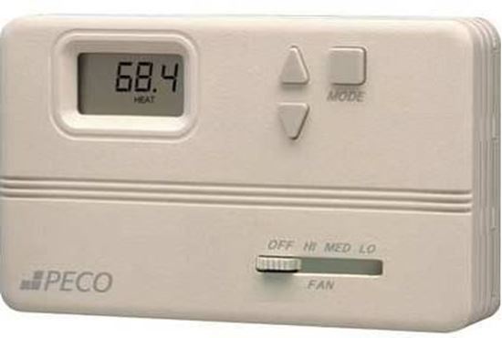 Picture of DigitalThermostatSetBack3SpdFn For Peco Controls Part# TB158-100