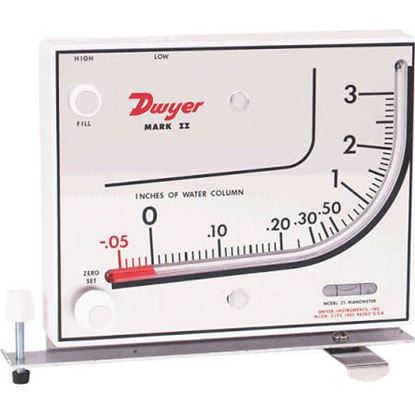 Picture of 0-7000fpm Plastic Manometer For Dwyer Instruments Part# MARK II-27