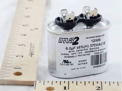 Picture of 6MFD 370V Oval Run Capacitor For MARS Part# 12906