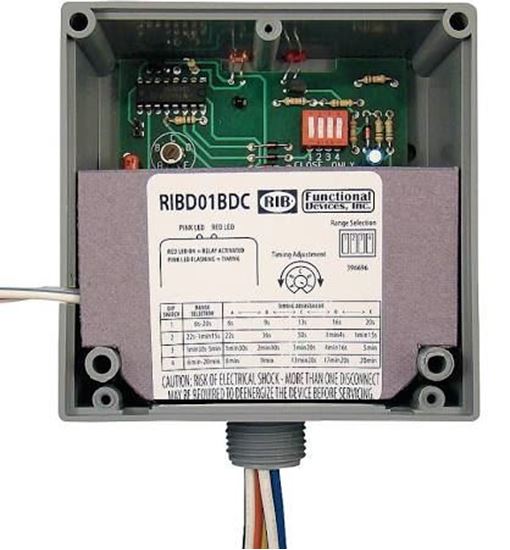 Picture of 120V 20A SPDT Time Delay Relay For Functional Devices Part# RIBD01BDC