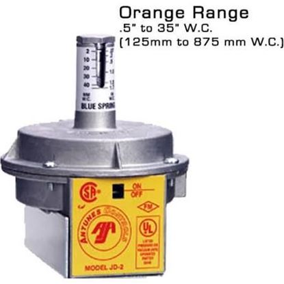 Picture of 5-35"WC PRESS/DIF/VAC SWITCH For A.J. Antunes Part# JD-2-ORANGE