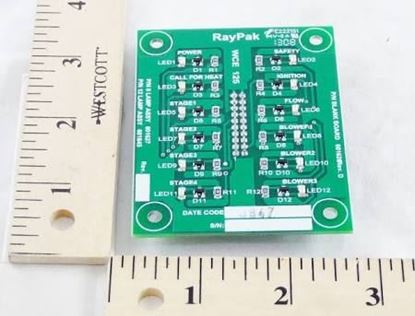 Picture of STATUS LIGHTS PC BOARD  For Raypak Part# 007896F