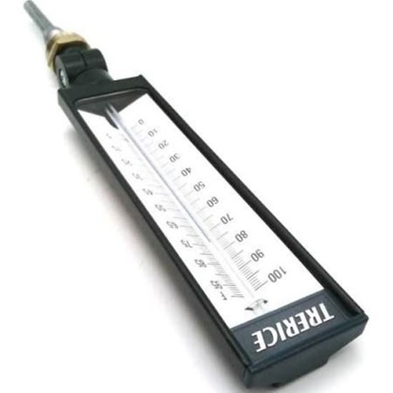 7"Thermometer, 0/100F ADJ ANG For Trerice Part AX9140302SPB HVAC