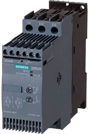 Picture of 200-460V 23A 5/5/15hp Soft Str For Siemens Industrial Controls Part# 3RW3026-1BB14