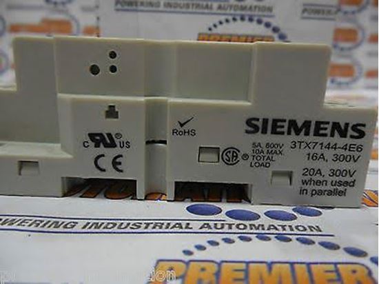 Picture of SOCKET RELAY BASE For Siemens Industrial Controls Part# 3TX7144-4E6