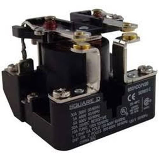 Picture of 120V 30A DPST Power Relay For Schneider Electric-Square D Part# 8501CO7V20