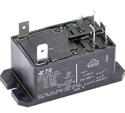Picture of 2pole,25A,24V N/O Fan Relay For Enviro-tec Part# PE-08-0004