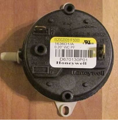 Picture of .20"WC SPST Pressure Switch For Trane Part# CNT3671