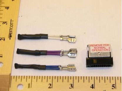 Picture of TestPlug&3 Resistors for W7100 For Honeywell  Part# 4074EDJ