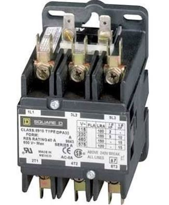 Picture of 120V 90AMP 3POLE CONTACTOR For Schneider Electric-Square D Part# 8910DPA93V02