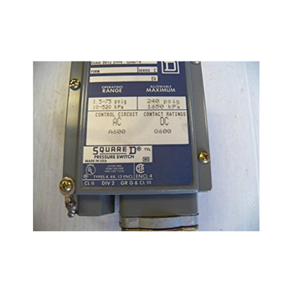 Picture of PressureSwitch 240#Max AdjDiff For Schneider Electric-Square D Part# 9012GAW4