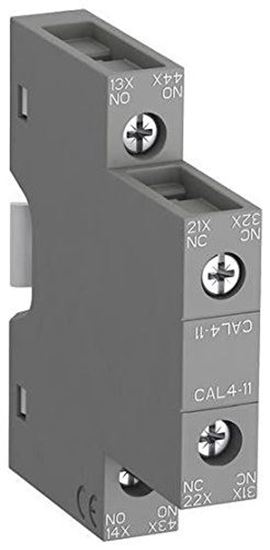 Picture of Aux Contact Block,1N/O,1N/C for ABB Part# CAL4-11