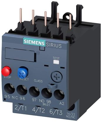 Picture of Overload Relay 4.5-6.3A for Siemens Industrial Controls Part# 3RU2116-1GB0