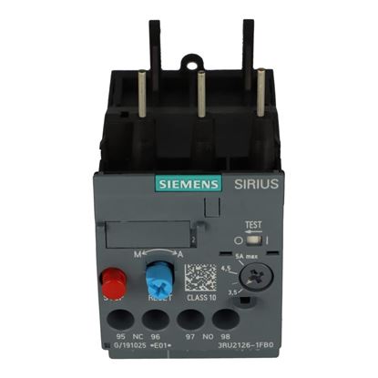 Picture of Overload 3.5-5.0A  for Siemens Industrial Controls Part# 3RU2126-1FB0