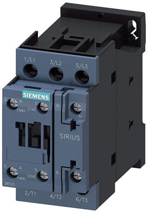 Picture of Cntctr 38A 120V 1No/1Nc Scrw for Siemens Industrial Controls Part# 3RT2028-1AK60