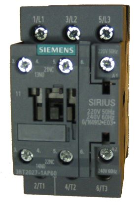 Picture of 230V3P25Amp Contactor for Siemens Industrial Controls Part# 3RT2026-1AP60