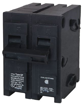 Picture of Breaker 30A 2P 120/240V 10K Qp for Siemens Industrial Controls Part# Q230