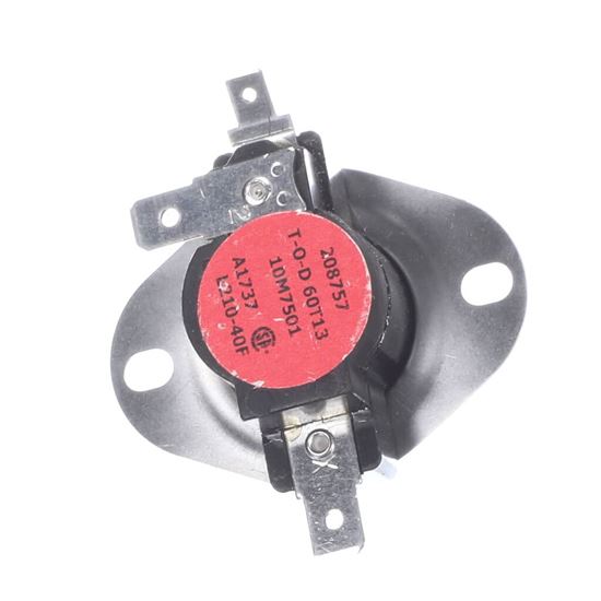 Picture of Lennox 10M7501 Limit Control-label Black W/ Red Part# 10M75