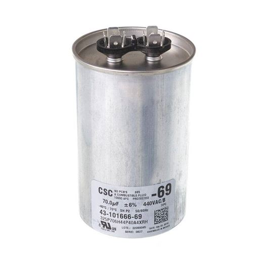 Picture of Rheem Pro Capacitor 70/440 Single Part# 43-101666-69