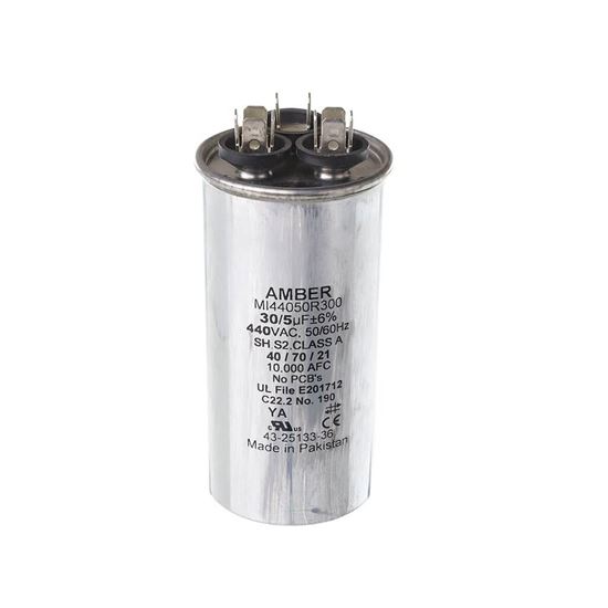 Picture of Rheem Capacitor - 30/5/440 Dual Round Part# 43-25133-36