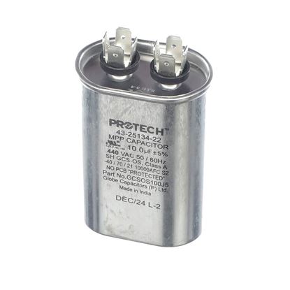 Picture of Rheem Capacitor - 10/440 Single Oval Part# 43-25134-22