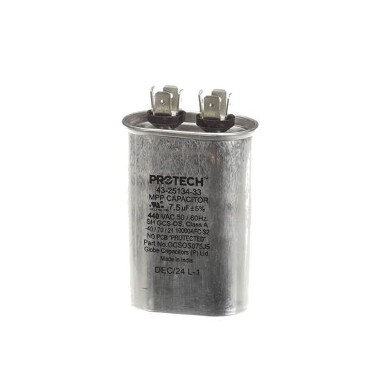 Picture of Rheem Capacitor - 7.5/440 Single Oval Part# 43-25134-33