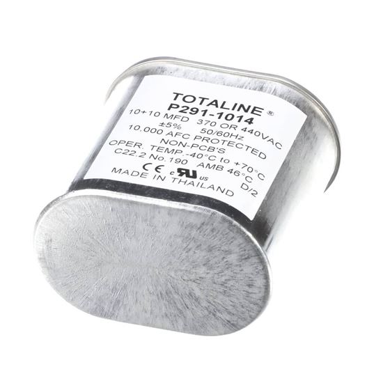 Picture of Carrier 10/10Mfd 440V Oval Run Capacit Part# P291-1014