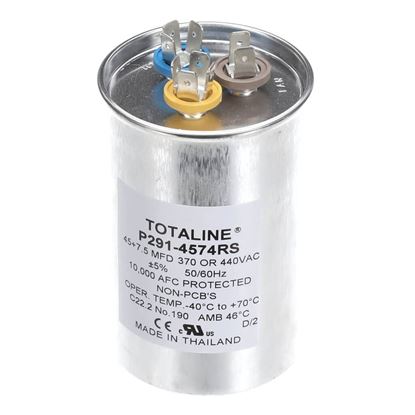 Picture of Carrier 45/7.5Mfd 440V Rnd Run Capac Part# P291-4574RS