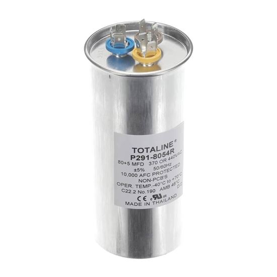 Picture of Carrier Run Cap Rnd 440V 80/5 Mfd Part# P291-8054R