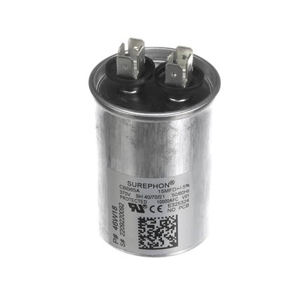 Picture of Lennox Run Capacitor, 15 Mfd, 370V, Round Part# 46W18
