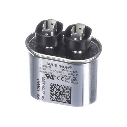 Picture of Lennox Run Cap 4 Mfd 370Vac Oval Part# 10W81